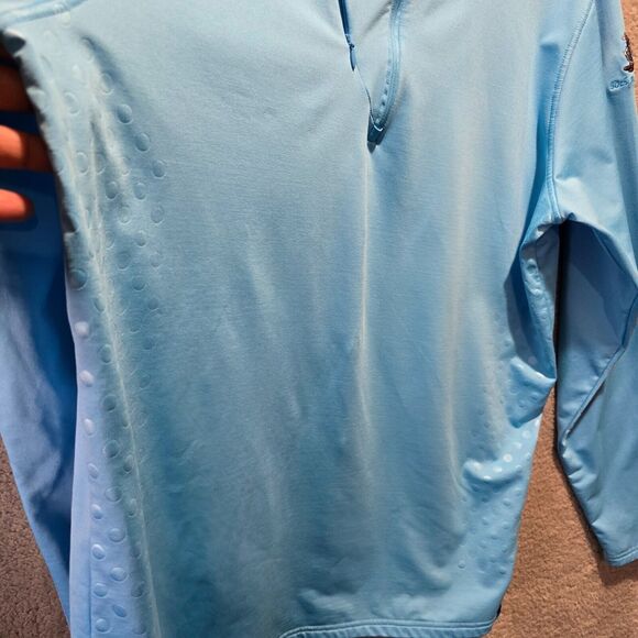 Slazenger Golf 1/4 Zip Pullover Jacket XL‎ Blue Beaver Meadows 50th Anniversary - Picture 4 of 10